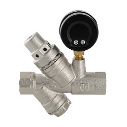 Подпиточный клапан Valtec с фильтром и манометром 1/2" VT.515.N.04