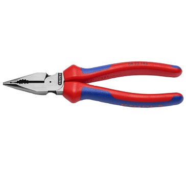 Изображение товара Плоскогубцы комбинированные остроконечные с удлинёнными губками Knipex KN-0822185, 185 мм, фосфатированные…2