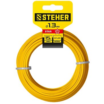 Изображение товара Леска для триммера Steher 75010-1.3 мм 15 м высокая износостойкость
