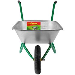 Одноколесная садовая тачка Grinda GB-1 422399_z01, 80 л, 100 кг