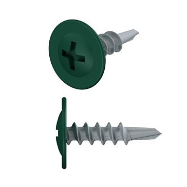 Изображение товара Саморез Starfix SMZ1-18340-50 4.2х16 мм с прессшайбой цинк RAL 6005 50 шт.