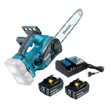 Изображение товара Пила цепная аккумуляторная Makita DUC302Z (аккумуляторы 632G58-9 2 шт. + зарядное устройство 630793-1)