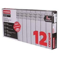 Радиатор биметаллический Rommer Profi BM 350 12 секций