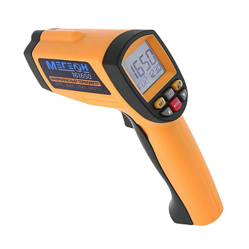 Изображение товара Лазерный пирометр Мегеон 161650 профессиональный измеритель температуры