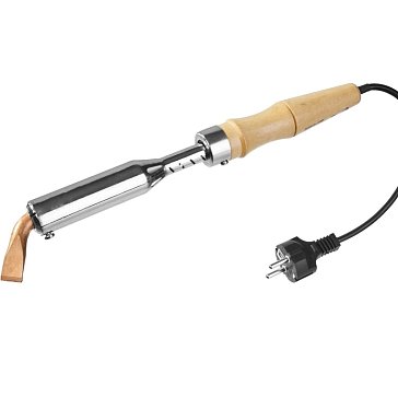 Изображение товара Паяльник с деревянной рукояткой и долговечным жалом Stayer 55311-150 "MASTER" MAXTerm, 150Вт, клин 