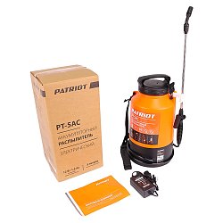 Аккумуляторный распылитель для химикатов и удобрений Patriot PT-5AC (давление 1.5 бар)