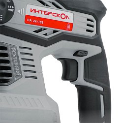 Аккумуляторный перфоратор Интерскол ПА-24/18В 579.0.0.70 (энергия удара 2.2 Дж, без аккумулятора, вес 2.6 кг)