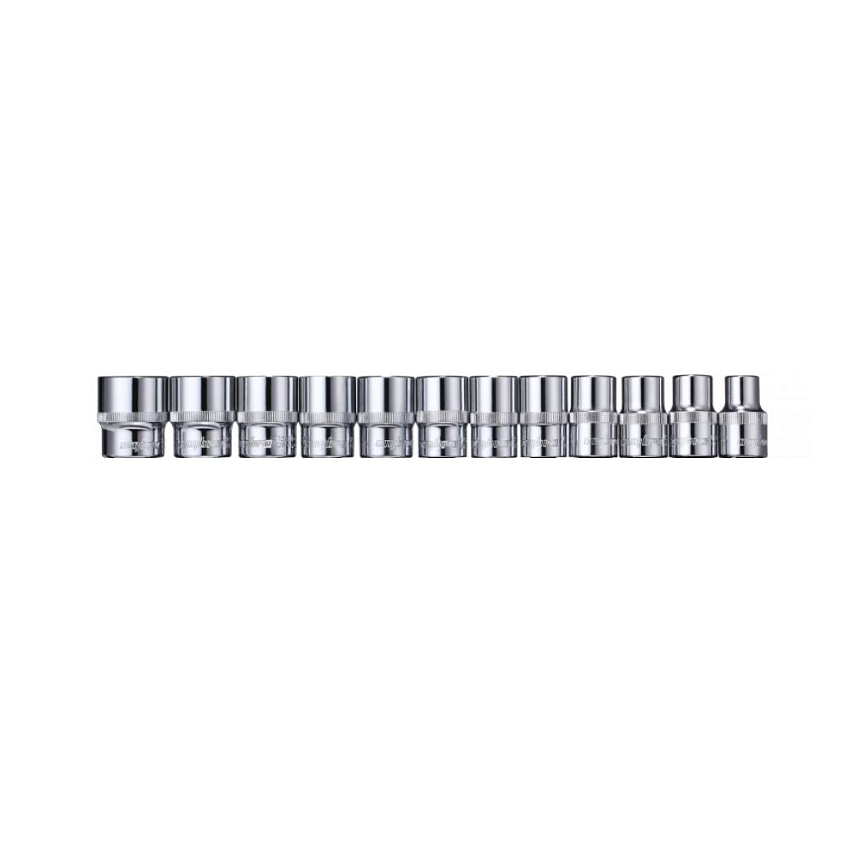 Набор головок торцевых 12-гранных Ombra 912312, 1/2"DR на держателе, 10-24 мм, 12 предметов в Угличе