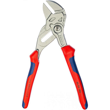 Изображение товара Клещевой ключ для труб Knipex KN-8605180 (диагональные губки, пластиковые рукоятки)