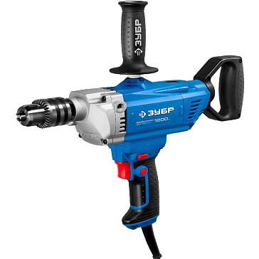 Изображение товара Дрель-миксер Зубр Профессионал ЗДМ-1200 РММ2 мощность 1200 Вт реверс регулятор