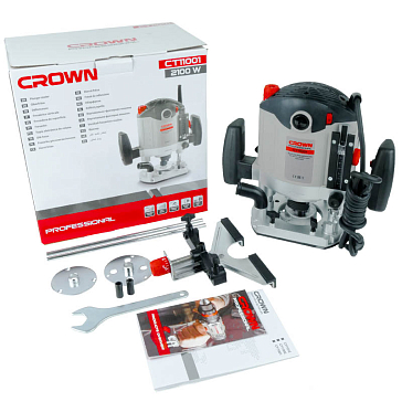 Изображение товара Фрезер Crown CT11001 универсальный мощный инструмент для дерева и пластика