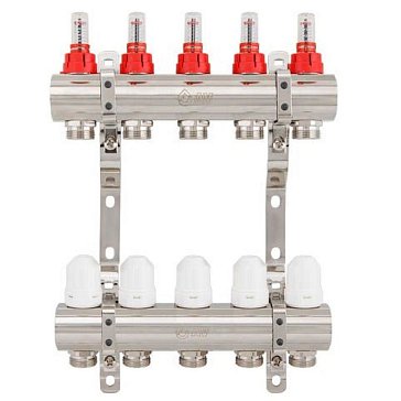 Изображение товара Коллекторная группа AV Engineering AVE77700105K, 5 выходов, нержавеющая сталь