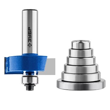 Изображение товара Фреза Зубр Профессионал 28759-38.1-H6, четвертная фальцевая с подшипниками, 38.1 x 13 мм, хвостовик 12 мм