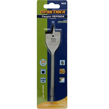 Изображение товара Сверло по дереву Практика Профи 032-829 30х152 мм для чистого сверления
