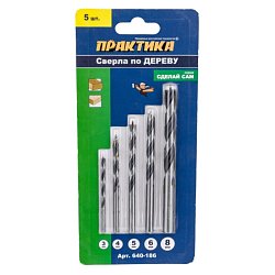 Набор сверл Практика 640-186