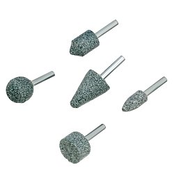 Набор шарошек абразивных Denzel 76027 для дрели ((ПШМ), 63С, 5 шт.)