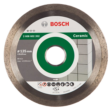Изображение товара Алмазный диск Bosch Standard for Ceramic 125x22,23 мм для керамики и мрамора
