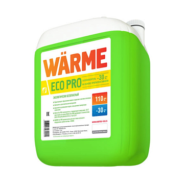Изображение товара Теплоноситель для системы отопления Warme ECO Pro 30 пропиленгликоль, 10 кг