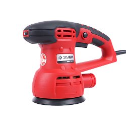 Орбитально-шлифовальная машина по дереву Зубр ЗОШМ-450-125 (работа с пылесосом, вес 2 кг)