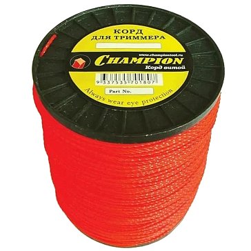 Изображение товара Корд триммерный Champion Twisted Square С7033 4.8мм*65м (витой квадрат)