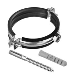 Хомут Humalt 007030106 с гайкой и шпилькой-шурупом, дюбелем (М8, 44-50 мм, 1 1/2")