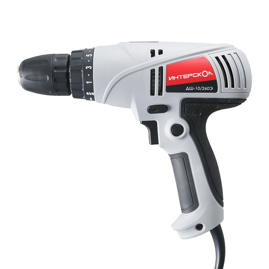 Дрель-шуруповерт сетевая Интерскол ДШ-10/260Э (Т)