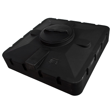 Изображение товара Бак для душа Акватек 240, с подогревом, черный, 950*950*440