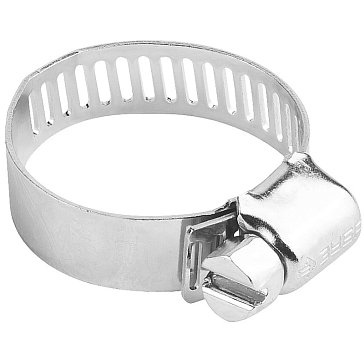 Изображение товара Хомуты оцинкованные Зубр Мастер 37803-10-16-10, просечная лента 8 мм, 10-16 мм, 10 шт