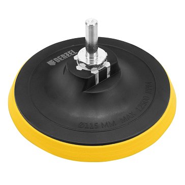 Изображение товара Тарелка опорная Denzel 76250 115 мм на липучке М14 для дрелей и УШМ