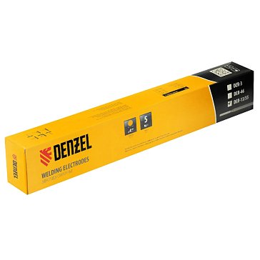 Изображение товара Электроды Denzel DER-13/55 97519, диаметр 4 мм, 5 кг, основное покрытие