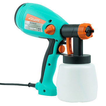 Изображение товара Электрический краскопульт Sturm SG9641 с объемом бачка 0,8 л