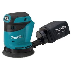 Аккумуляторная эксцентриковая шлифмашина Makita DBO180Z (Li-ion 18 В, амплитуда колебаний 2,8 мм, пылесборник, без АКБ и ЗУ)