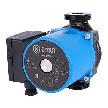Изображение товара Циркуляционный насос Stout 25/60-130 для домов и систем отопления