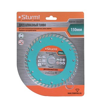 Изображение товара Алмазный диск Sturm 9020-04-150x22-T для бетона и камня