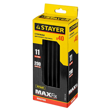 Изображение товара Стержни для клеевого пистолета Stayer 2-06821-D-S40 (черные, 40 шт.)