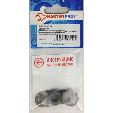 Изображение товара Паронитовая прокладка для газа MasterProf ИС.130392 1/2, 10 шт