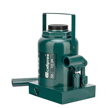 Изображение товара Домкрат гидравлический бутылочный Сибртех 50811, 50 т, 245-385 мм