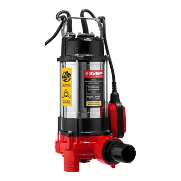 Изображение товара Фекальный погружной насос Зубр НПФ-1100-Р 1100 Вт 245 л/мин