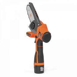 Аккумуляторная цепная пила 16В Daewoo DACS 416Li SET с двумя аккумуляторами (шина 10 см, шаг цепи 1/4, 28 зв.)