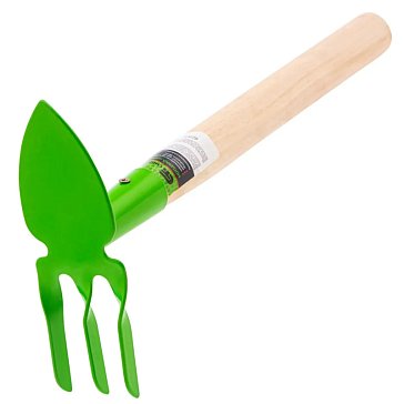 Изображение товара Мотыжка комбинированная Сибртех АГРОНОМ 62306, 60х380 мм, стальная, деревянная рукоятка