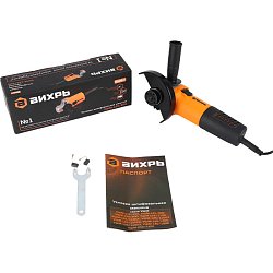 Угловая шлифмашина Вихрь УШМ-125/800 (оснастка 125 мм, щеточный двигатель)