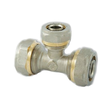 Изображение товара Тройник латунный Altstream 16х16х16 для металлических труб винтовое соединение