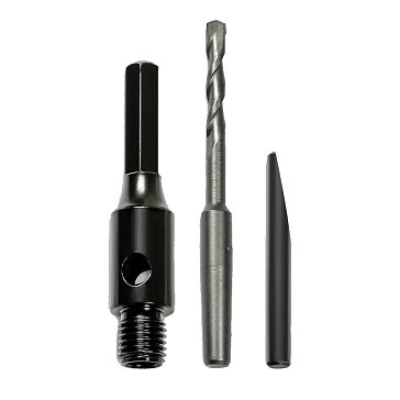 Изображение товара Адаптер HEX для алмазных коронок М16 Metallica Optima 902301, 160 мм, с сверлом