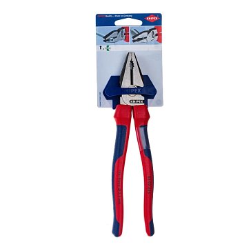 Изображение товара Плоскогубцы комбинированные особой мощности Knipex KN-0202225SB, 225 мм, фосфатированные, 2-компонентные ручки