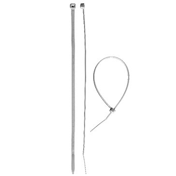 Изображение товара Хомуты нейлоновые Зубр 309010-48-400, белые, 4,8x400мм, 100шт