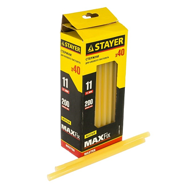 Изображение товара Стержни для клеевого пистолета Stayer 2-06821-Y-S40 желтые 40 шт.