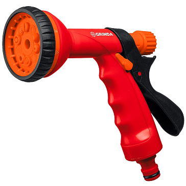 Изображение товара Поливочный пистолет Grinda P-10 8-427373_z01, 10 режимов, курок сзади, пластиковый