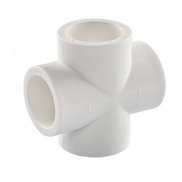 Изображение товара Крестовина Tebo 32мм п/п для полипропиленовых труб сварка Турция