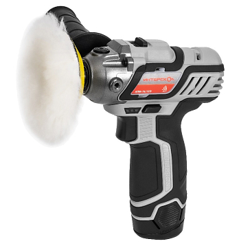 Изображение товара Аккумуляторная полировальная машина Интерскол АПМ-76/12Э 806.0.0.70 (без АКБ и ЗУ, набор 7 пр.)