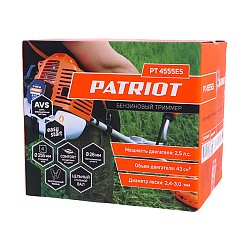 Двухтактная бензокоса Patriot PT 4555ES Country 250108045 (бак 1.1 л, 2.5 л.с., жесткий вал)